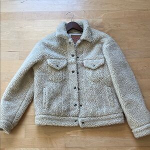 Levi's Cream Sherpa Jean Jacket